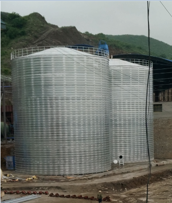 来宾粮食钢板仓的安装全过程不用热焊接